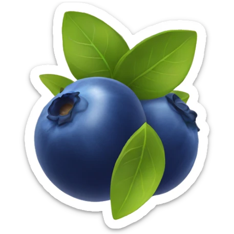 Blueberry sticker