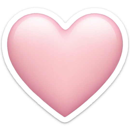 pastel pink heart sticker