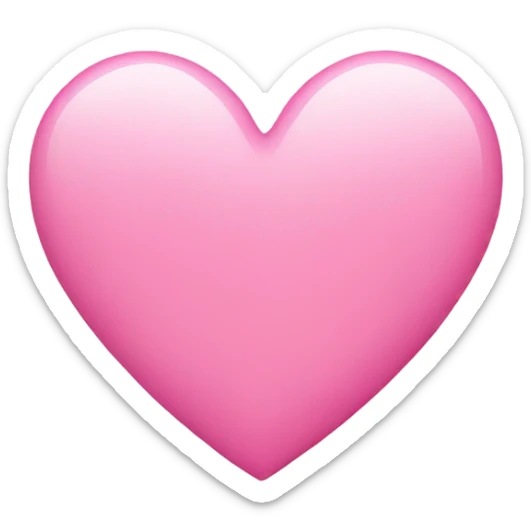 Pink heart  sticker