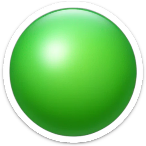 modern green sphere sticker