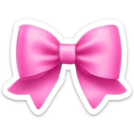 Pink bow sticker