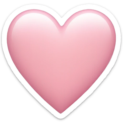 Light pink heart  sticker