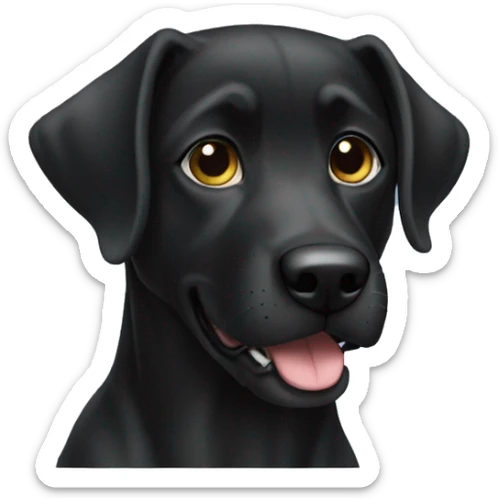 Perro negro  sticker