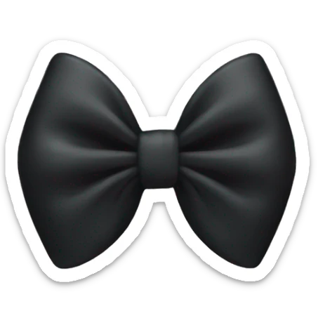 Black bow sticker