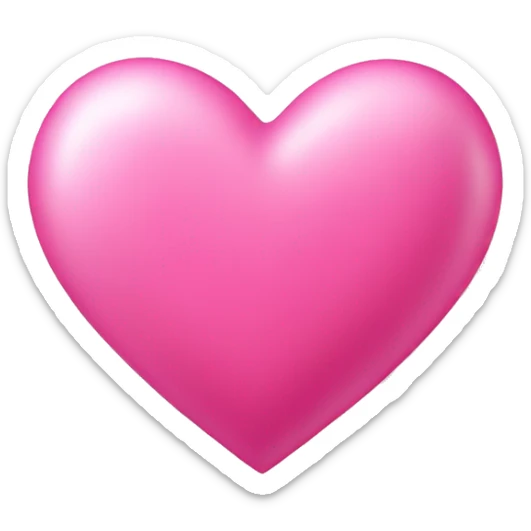 pink heart  sticker