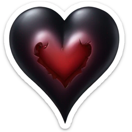 Gothic heart  sticker