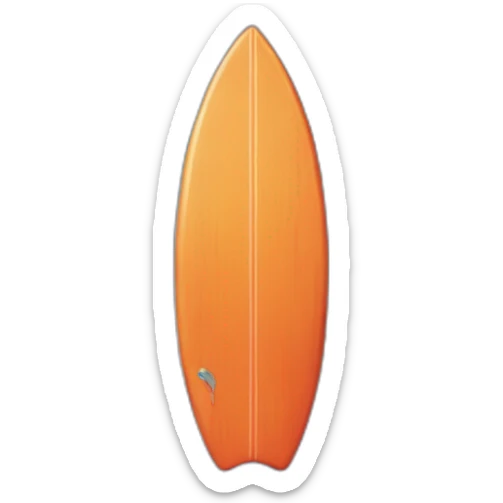 A surfboard Cartoon Blue and orange tiki smiling with butterfly and and Cartoon Blue and pink tiki singing with butterfly and mikrophone sticker
