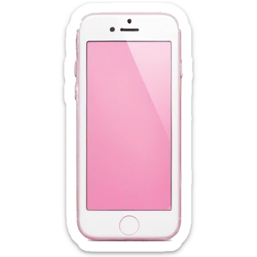 Pink iPhone sticker