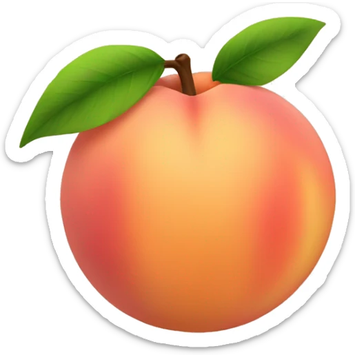 peach sticker