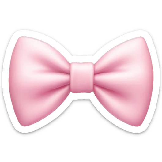 pastel pink bow sticker
