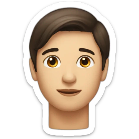 a-shaved-man-with-short-length-dark-hair-kissing-a-woman-with-long-brown-hair sticker