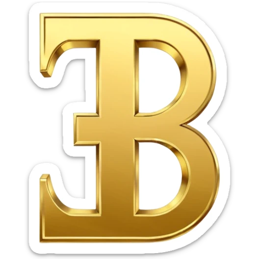 Currency crypto money symbol for the money "Fcoins" letter F sticker