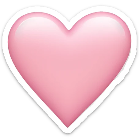 Light pink heart sticker