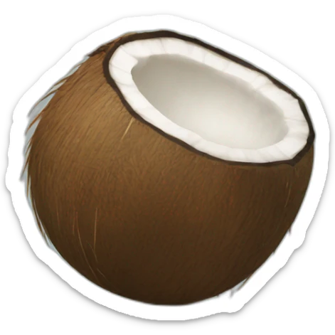 Coconut sticker