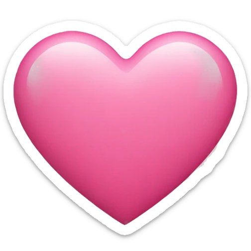Pink heart  sticker