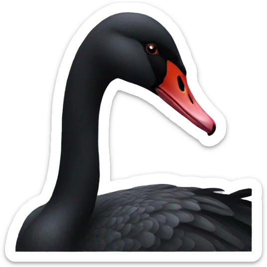 Black swan sticker