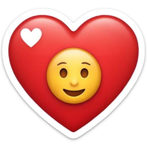 creame un emoji de un corazon rojo CON LA LETRA F EN EL CENTRO DE COLOR LILA sticker