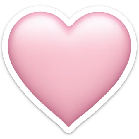 Pastel pink heart sticker