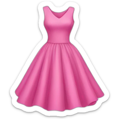 pink dress sticker
