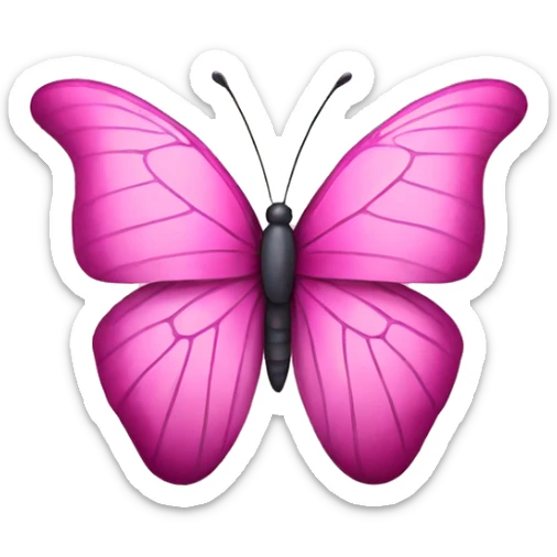 pink butterfly  sticker