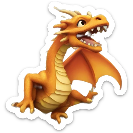 open book with dragon sticker