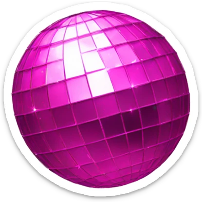 pink disco ball sticker