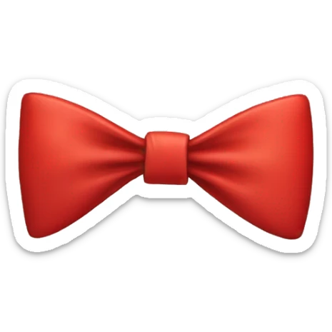 Red bow sticker