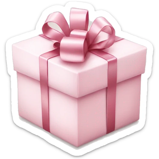 Light pink Christmas gifts under a white Christmas tree  sticker