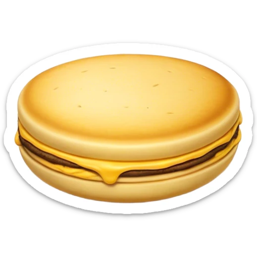 Colombian Arepa Cinematic Realistic Colombian Arepa Dish Emoji, depicted as a single, golden arepa with a crisp exterior and soft interior, rendered with lifelike textures and warm, inviting lighting. sticker