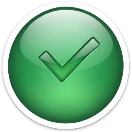 green check sticker
