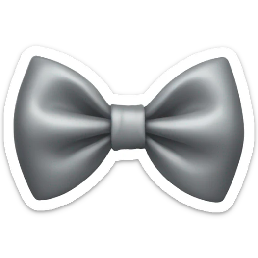 Gray bow  sticker
