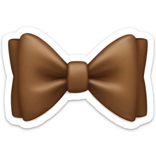 A brown bow  sticker