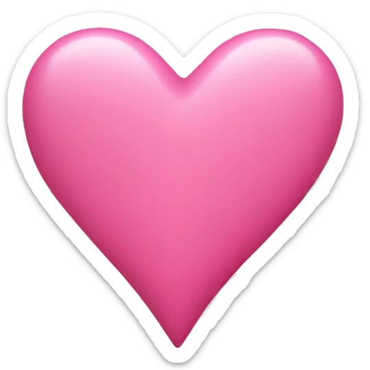 Pink heart  sticker