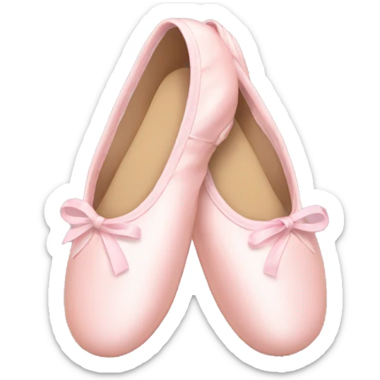 Pale pink ballet shoes sticker