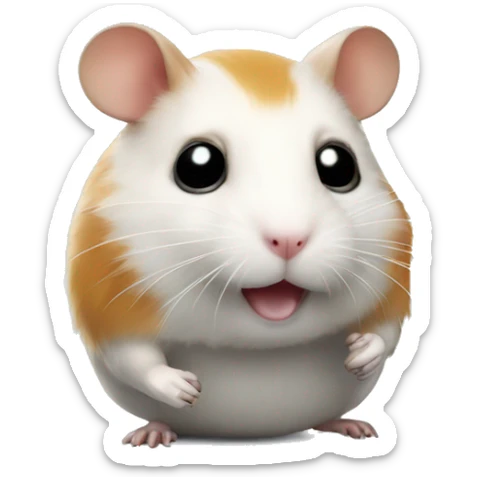 Hamster robot sticker