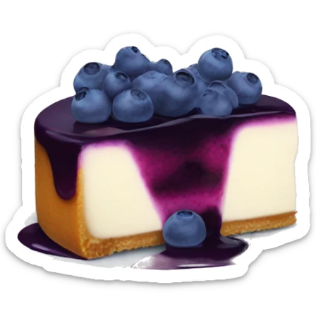 Blueberry cheesecake sticker