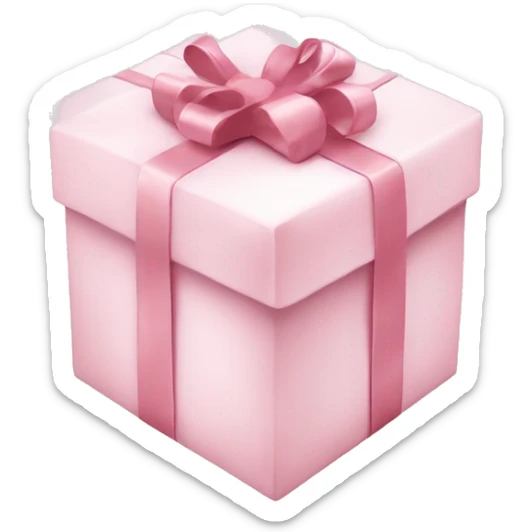 Light pink Christmas gifts under a white Christmas tree  sticker