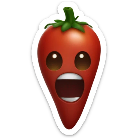 dark tomato sticker