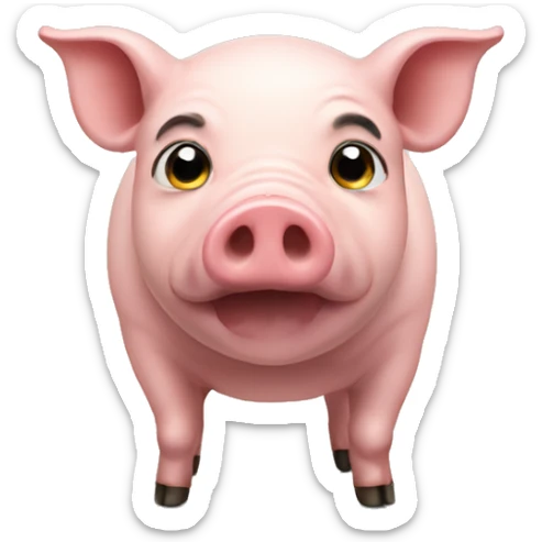 A pig  sticker
