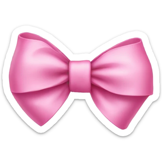 Pink bow sticker