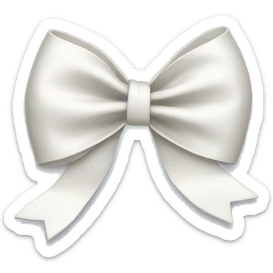 white bow sticker