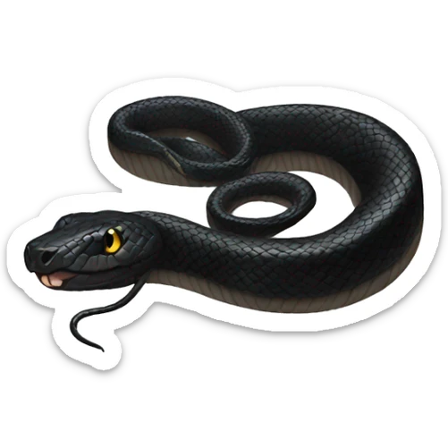 Black snake  sticker