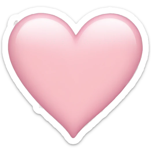 Light pink heart sticker