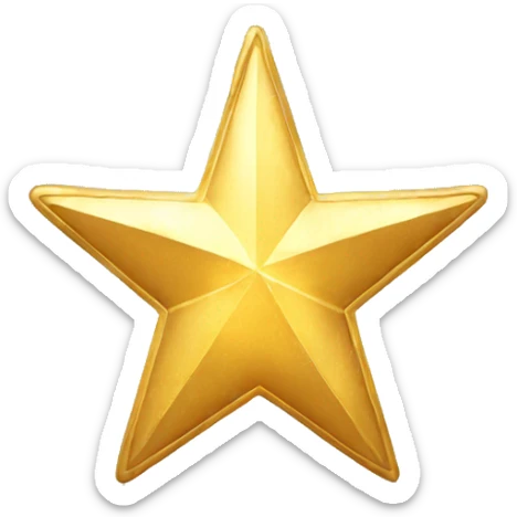 Gold star sticker