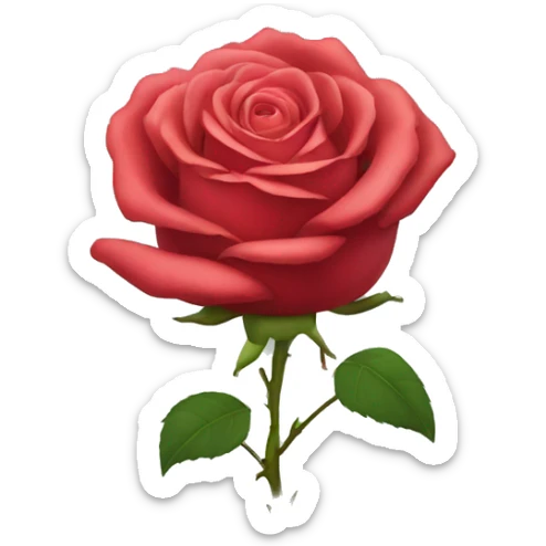 Rose sticker