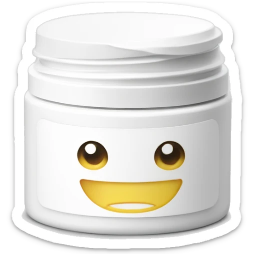 body moisturizer cream pot with label sticker