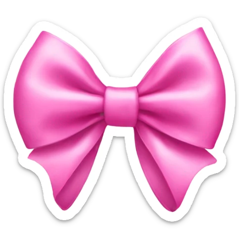 pink bow sticker