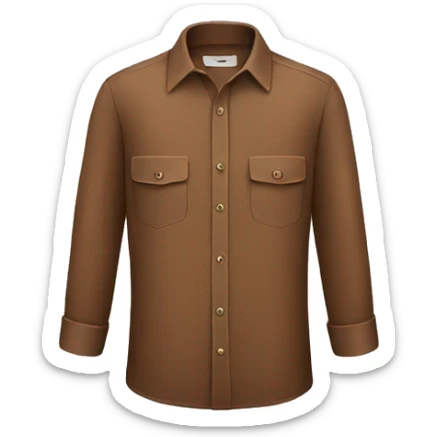 brown shirt  sticker
