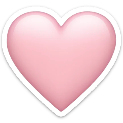 Light pink heart sticker