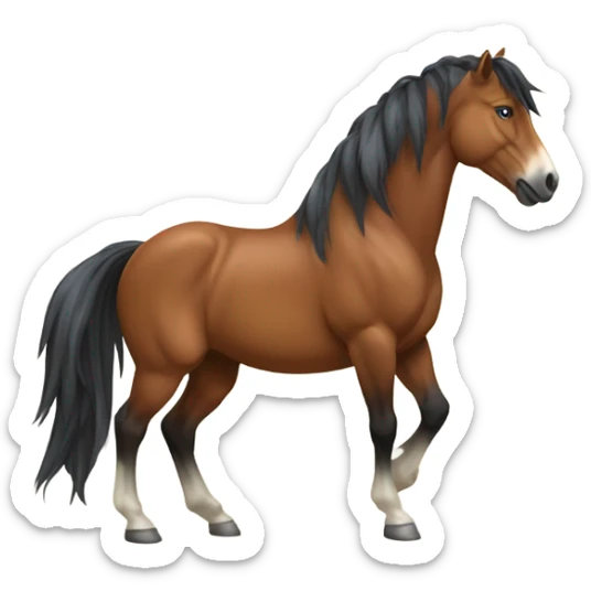 horse mustang  sticker